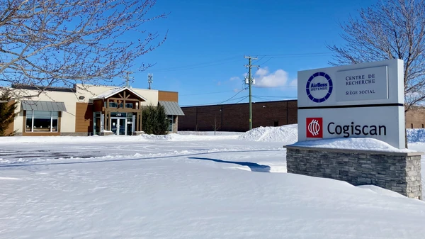 Cogiscan location in Canada covered with snow