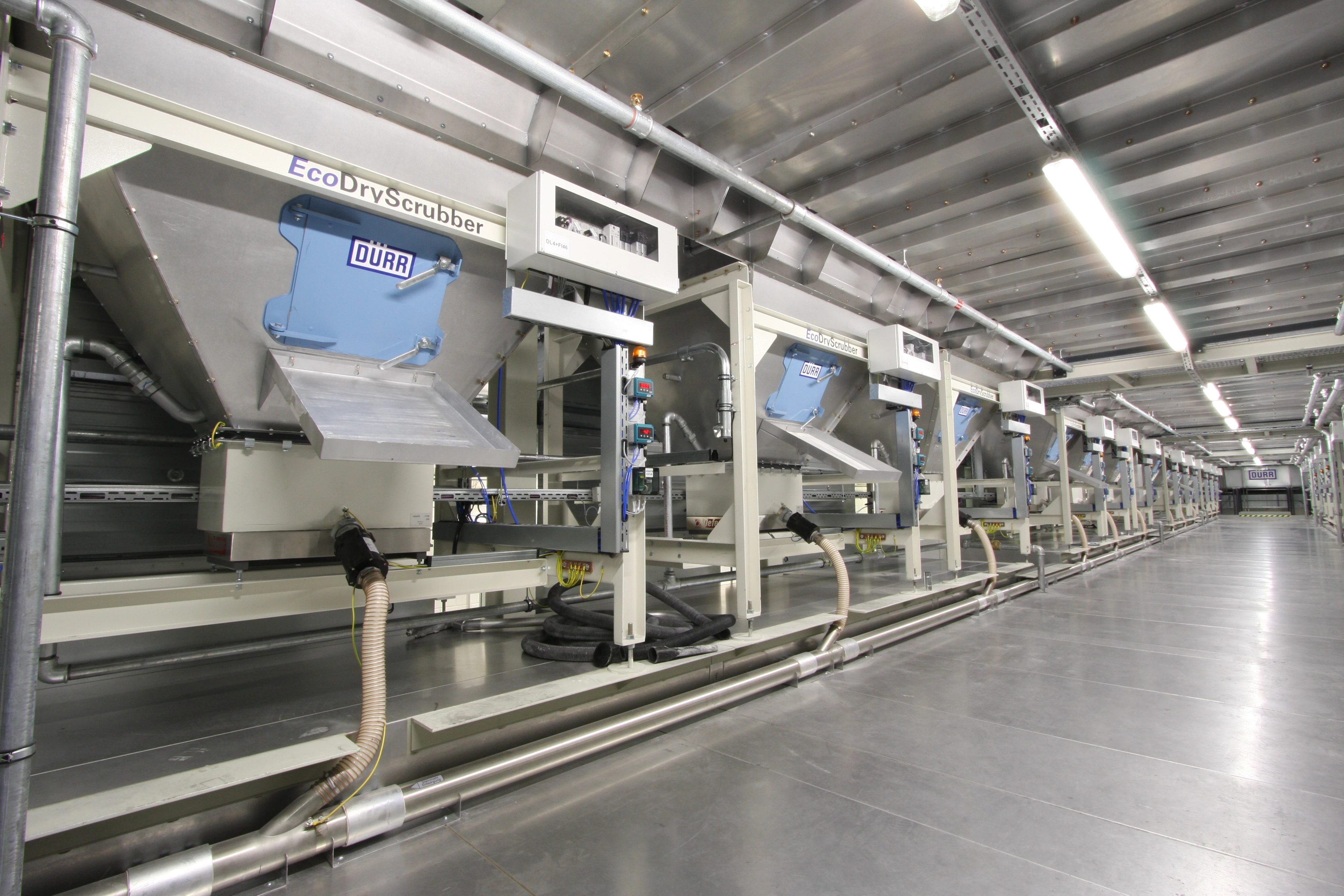 Overspray separation with EcoDryScrubber by Dürr