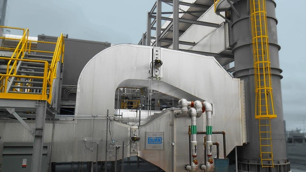 A heat recovery system on a RTO used in animal feed production