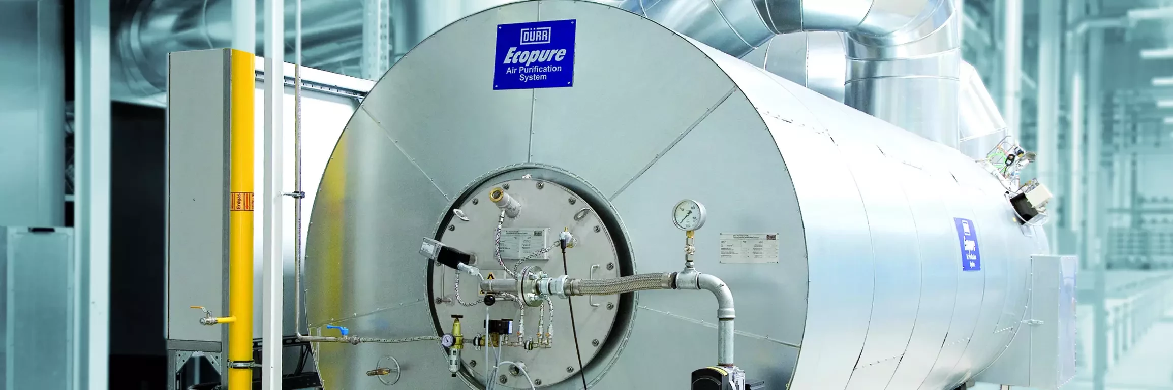 Here you can see an installed Ecopure® TAR Air Pollution Control system for recuperative thermal oxidation.