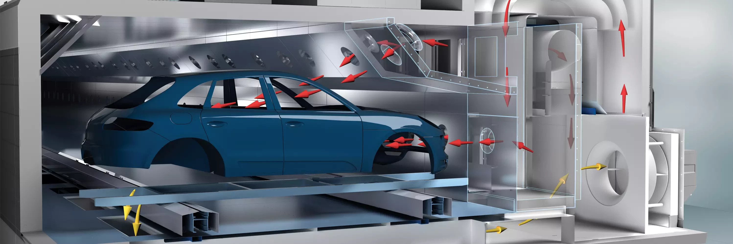 Dürr's EcoInCure oven technology – functional visualization